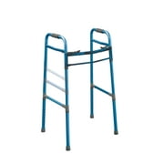 Deluxe Designer Two Button Folding Universal Walker-Color:Blue