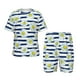 thumbnail image 1 of Balery Daisy Striped Nautical Conjunto de Pijama Infantil de Manga Corta con Estampado – Ropa de Dormir de Algodón Suave-4X-Large, 1 of 6