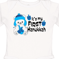 thumbnail image 4 of Inktastic It's My 1st Hanukkah Cute Bear with Dreidel Boys or Girls Long Sleeve Baby Bodysuit, 4 of 5