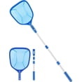 thumbnail image 1 of Swimming Pool Surface Landing Net, Stable Fine Skimmer Net Leaf Landing Net with 1.14M Aluminum Detachable Handle, Swimming Pool Tool for Cleaning Floating Leaves, Insects, 1 of 5