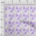 thumbnail image 2 of oneOone Cotton Silk Violet Fabric Floral Craft Projects Decor Fabric Printed By The Yard 42 Inch Wide, 2 of 4