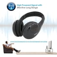 thumbnail image 2 of Audífonos estéreo inalámbricos sobre la oreja: auriculares profesionales de monitor negro Hi-fi con rango de 30 m, acolchado de aislamiento de ruido Rojo Verde HMKY090, 2 of 7