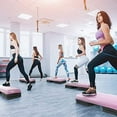 thumbnail image 3 of Yes4All Adjustable Aerobic Step Platform, 40 in x 16 in with 4 Risers, Pink and Grey, 3 of 9