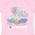 thumbnail image 4 of Inktastic I Love My Big Sister Cute Elephants with Moon and Stars Boys or Girls Baby Bodysuit, 4 of 5