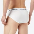 thumbnail image 4 of Calvin Klein Mens Cotton Stretch Hip Briefs 3 Pack Large White, 4 of 8