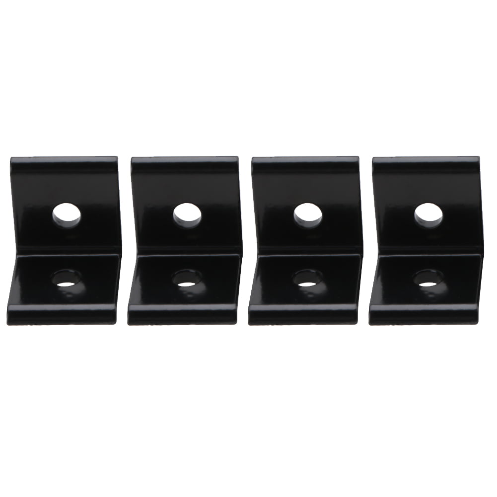 Details about   5 x 5 White L Bracket Angle Iron Corner Brace Joint  Metal Install Shelf Cabinet 