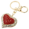 thumbnail image 4 of Exquisite Valentine's Day Gift Full Diamond Heart Car Keychain Car Key Pendant, 4 of 9