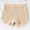 thumbnail image 2 of Mercatoo Toddler Baby Girls' Pure Cotton Shorts Summer Ribbed Lace Ruffle Short Pant Kids High Waist Sports Leggings, 2 of 6