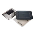 thumbnail image 3 of Rallador con recipiente y tapa Joseph Joseph 4 diferentes cuchillas, Color gris, 3 of 6