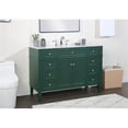 thumbnail image 2 of Elegant Kitchen and Bath 48 inch Single bathroom vanity in green, 2 of 8