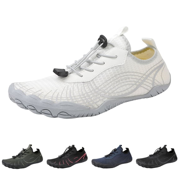 2026 Barefoot Shoes for Women Mens HIking Shoes Comfortable Nonslip Athletic Training Running Shoes Wide Toe Box Water Shoes Green Size 6.5