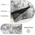 thumbnail image 2 of Spring Botanical Round Rug 3.3ft Washable Circle Entryway Rugs Non Slip Country Floral Leaves Gray Brown Area Rug Indoor Floor Carpet for Bedroom Kitchen Living Room Home Office Dining Room Nursery, 2 of 8