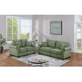 thumbnail image 3 of Modern Simple Corduroy 2-Piece Sofa Set 77"x34"x35H for Living Room with Pillows, 3 of 10