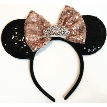 Rose Gold Minnie Ears , Rose Gold Mickey Ears, Princess Ears