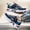 White Blue, variant on Men'S Fashionable And Versatile Four Season Mesh Breathable And Comfortable Sports Dad Shoes, Internet Famous Personality, Convenient Rotating Buttons, Elastic Band, Outdoor Running Shoes