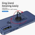 thumbnail image 6 of TASHHAR Moto G Play 2023 Case with Magnetic Ring Kickstand Military Grade Double Layer Drop Protection Rugged Detachable for Motorola G Play 2023/G Pure/G Power 2022 Phone - Blue, 6 of 9