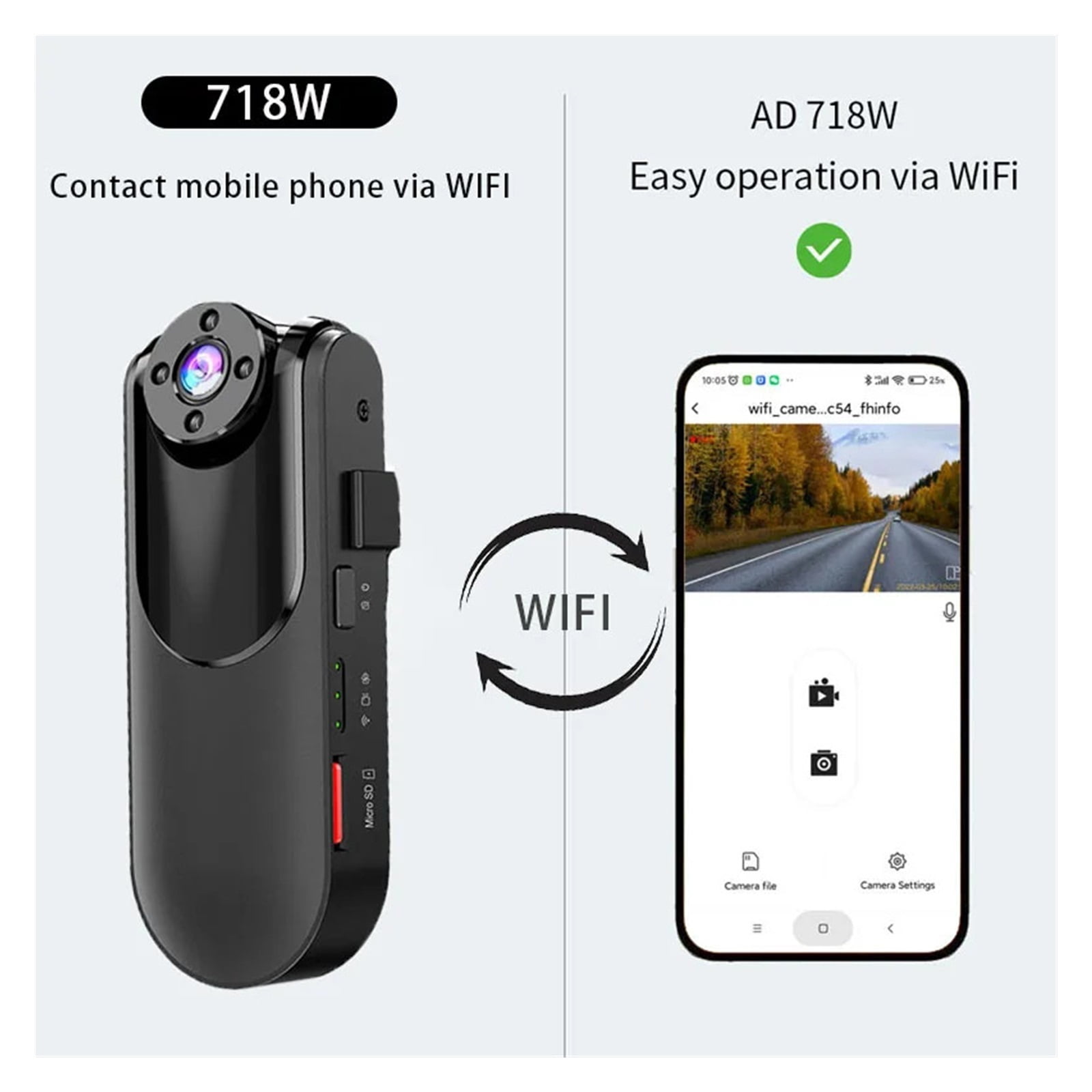 Body Worn Camera HD DVR Video Recorder Security 90 Degree Rotation Night Vision Motion Detection Mini Camcorders ,HD Shooting