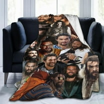 Blanket Jason Momoa Soft and Comfortable Wool Fleece Throw Blankets Gift for Home Decoration Sofa Office car Camping Yoga Travel Home Decoration Cozy Plush Beach
