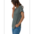 thumbnail image 3 of Women Short Sleeve Tunic Tops Green M, 3 of 7