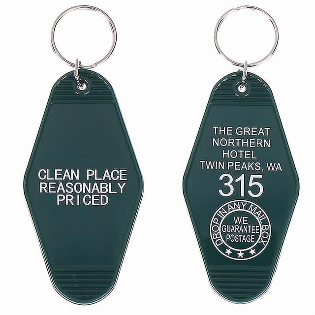 Twin Peaks Key Chains The Great Northern Hotel Room # 315 Key Tag Keyring