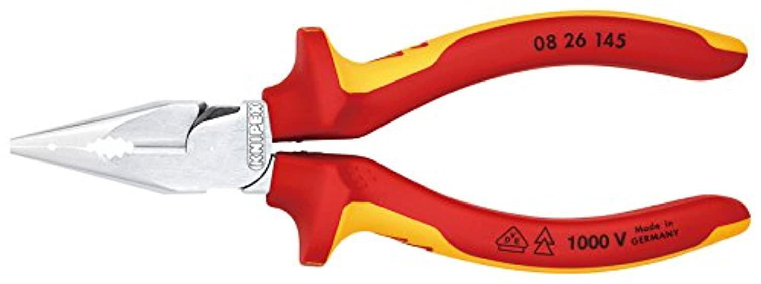 08 26 145 sb needle-nose combination pliers 5, 71" vde-tested in blister packaging