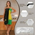 thumbnail image 6 of Yuyamidu Jamaican Flag Towel Wrap for Women Size M Reusable Wrap Towel Swimming Pool Bath Towels Lightweight Knee Length Shower Wrap Robe Multipurpose Spa Wrap Towel, 6 of 7