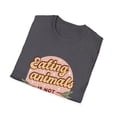 thumbnail image 4 of Retro Eating Animals is not Groovy Vegetarian T-Shirts, 4 of 4