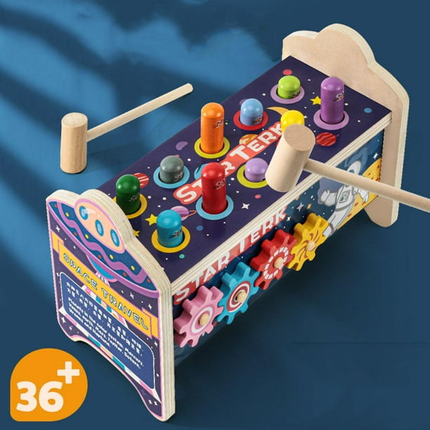 Juguete De Martillo Y Pelota Para Niños – Desarrollo Temprano Con Lanzamiento Y Caída, Juego Interactivo De Puntuación, Ideal Para Coordinación Mano-Ojo Y Creatividad