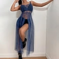 thumbnail image 3 of Swimsuit Cover Up Resort Swim Cover Up Swimwears Cover Ups Star Mesh Bikini Cover Up Dress with Celestial Pattern for Beachwear and Resort Wear Sheer Slim Fit Beach Cover Up, 3 of 8