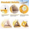 thumbnail image 2 of Nido de hamaca para loros, hamaca de felpa suave y cálida, tienda de campaña colgante, adecuada para loros grises amazónicos eclécticos y otros loros medianos y grandes, 2 of 3