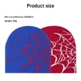 thumbnail image 2 of Gorro de punto para mujer, gorros de invierno acrílicos para mujer y hombre, gorro unisex suave y cálido con puños, gorro de punto con diseño de telaraña para otoño e invierno para hombre, 2 of 5