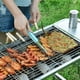 thumbnail image 4 of Paquete de 2 pinzas para comida de barbacoa Pinzas para barbacoa de acero inoxidable Pinzas para barbacoa resistentes al calor para suministros de barbacoa al aire libre Accesorios, 25,5 cm, 4 of 5