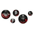 thumbnail image 2 of Designart "Stylish Vintage Woman With Red Satin Dress" Fashion Woman Metal Wall Art Set of 5 Piece, 2 of 5