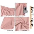 thumbnail image 5 of Fantaslook Capri Pants for Women Wide Leg Sweatpants Harem Palazzo Baggy Pants with Pockets, 5 of 7
