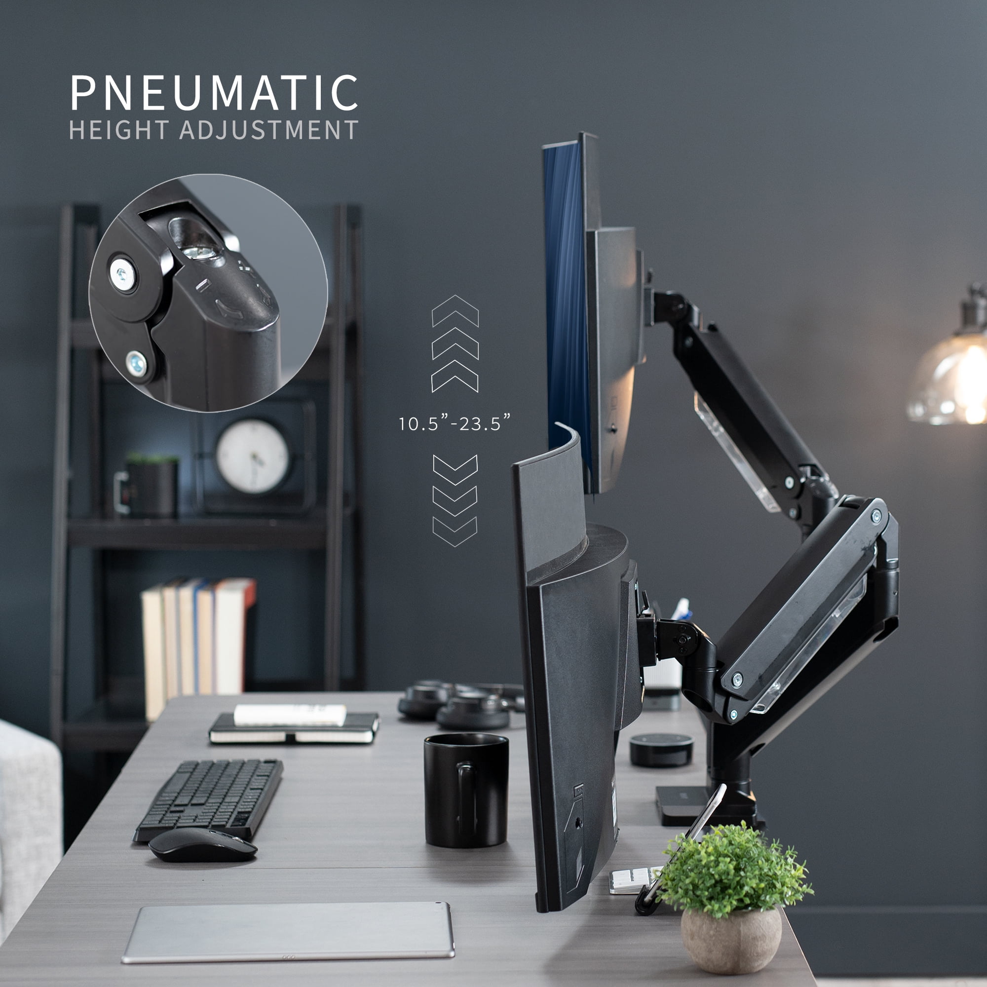 VIVO Dual Monitor Counterbalance Desk Mount, Fits Ultrawide Screens up to 38"