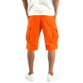 thumbnail image 4 of XDZJLR Big And Tall Cargo Shorts For Men Casual Shorts With Pockets And Drawstring Solid Color Versatile Hiking Shorts Orange M, 4 of 7
