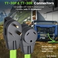 thumbnail image 2 of Cable de extensión GearIt 30 A 125 V 10/3 STW 75 pies para autocaravanas y vehículos recreativos, 2 of 8