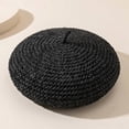 thumbnail image 5 of Byfri Crochet Straw Beret Hat French Artist Style Summer Hat for Women Daily Wear 54-58cm, 5 of 7