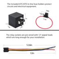 thumbnail image 7 of Automotive 5-Pin 30/40A 12V SPDT Relays with Interlocking Relay Sockets and in-Line ATC Fuse Holders, 7 of 7
