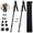 Black, variant on Aluminum Adustable Trekking Hiking Poles, Homeya Walking Sticks, Lightweight, Telescopic, Pair of 2, Black