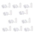 thumbnail image 2 of LED String Lights | 10-Pack Battery Operated Copper Wire Fairy Lights | 1 Meter Length | 10 LEDs Per Strand | Flexible Decorative Lighting for Party Wedding Holiday Home | Easy Hide Mini Battery Box, 2 of 7