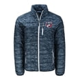 thumbnail image 2 of Men's Cutter & Buck Navy FC Dallas Rainier PrimaLoft- Eco Insulated Printed Full-Zip Hoodie Puffer Jacket, 2 of 3