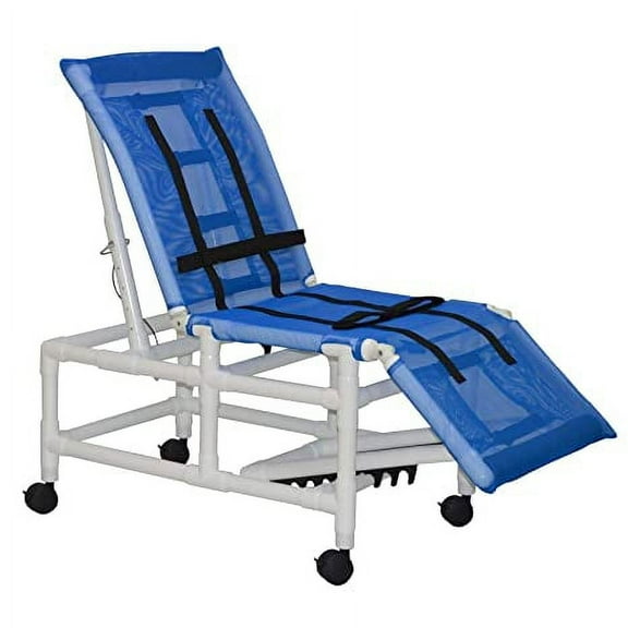 X-Large 20Inch internal width multi-positioning bathing chair non slip rubber tips 20Inch height from floor to top of seat 225 weight capacity