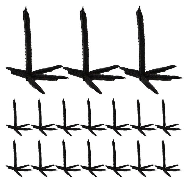 100pcs Crows Toy Feet Imitation Crows Feet Crows Toy Making Material Crows Part Toy Parts