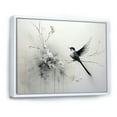 thumbnail image 2 of Designart "Minimalist Birds Of Paradise On Floral Limb IV" Birds Of Paradise Floater Framed Canvas Wall Art, 2 of 5