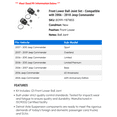 thumbnail image 2 of Front Lower Ball Joint Set - Compatible with 2006 - 2010 Jeep Commander 2007 2008 2009, 2 of 2