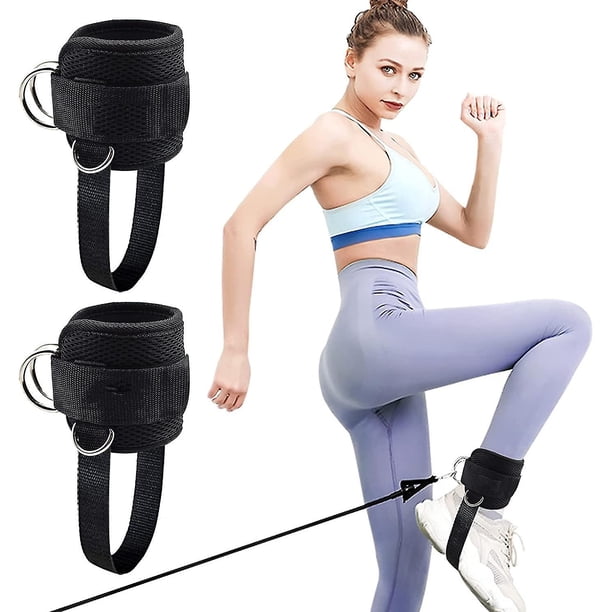 1 Pair Fitness Ankle Strap For Cable Machine, Adjustable Women Men Ankle Strap Kickbacks With Fixed Rope, Foot Legs Muscle Strength Exercises, Gym Glu