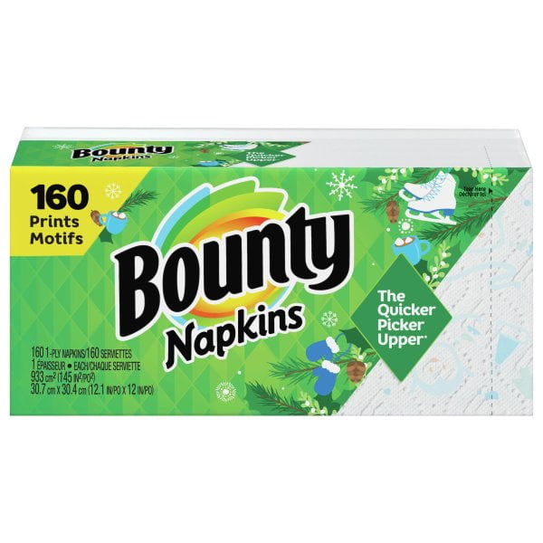 Bounty Select Prints Quilted Napkins, Spring Print, 160 Ct