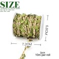 thumbnail image 2 of 2 Roll Twine Green Leaf Jute 5MM Rope Hemp Burlap Ribbon String Heavy Duty Hanging Gardening Decoration or for Arts and Crafts - Light coffee, 2 of 6