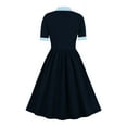 thumbnail image 3 of NIEWTR Renaissance Dress Women Dress Plus Size Witch for Women Ren Fairy Dress(L,Blue), 3 of 4